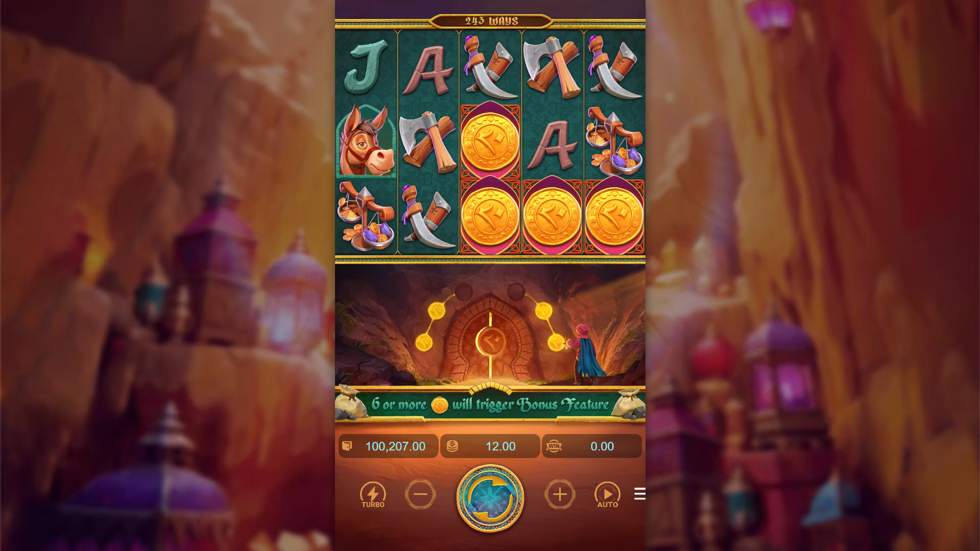 Land 6 or More Coin Symbols to Trigger the Bonus Game